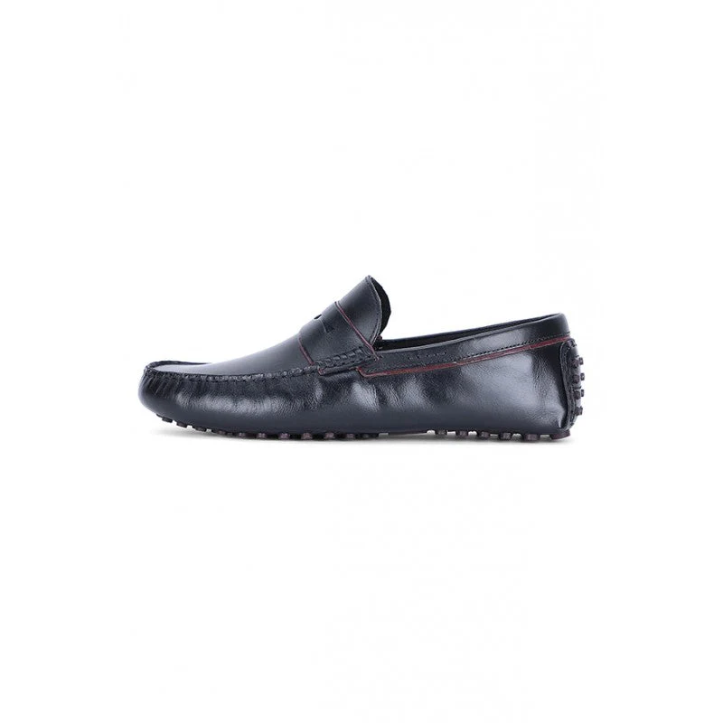 Men Black Loafers - Image 3