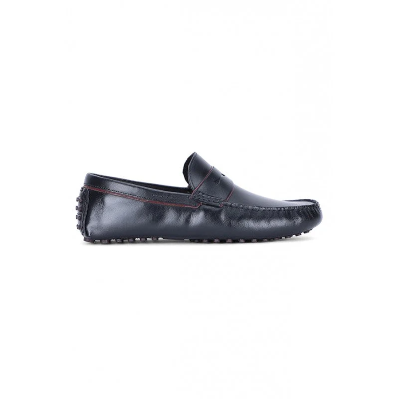 Men Black Loafers - Image 4