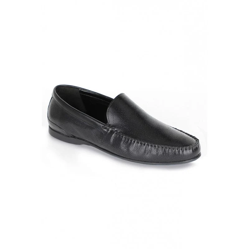 Men Black Loafers - Image 2