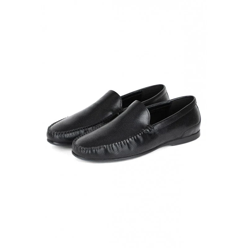 Men Black Loafers - Image 5