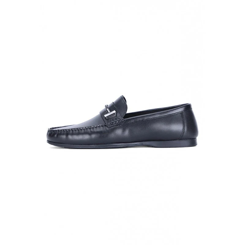 Men Black Loafers - Image 4