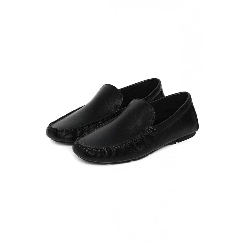 Men Black Loafers - Image 4