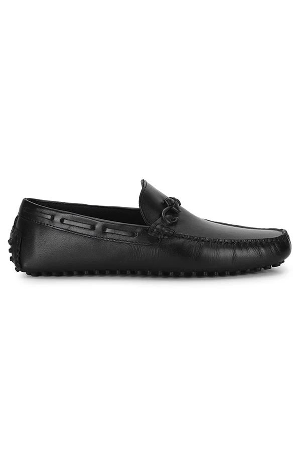 Men Black Loafers - Image 2