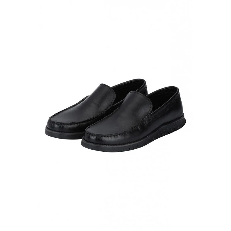 Men Black Loafers - Image 3