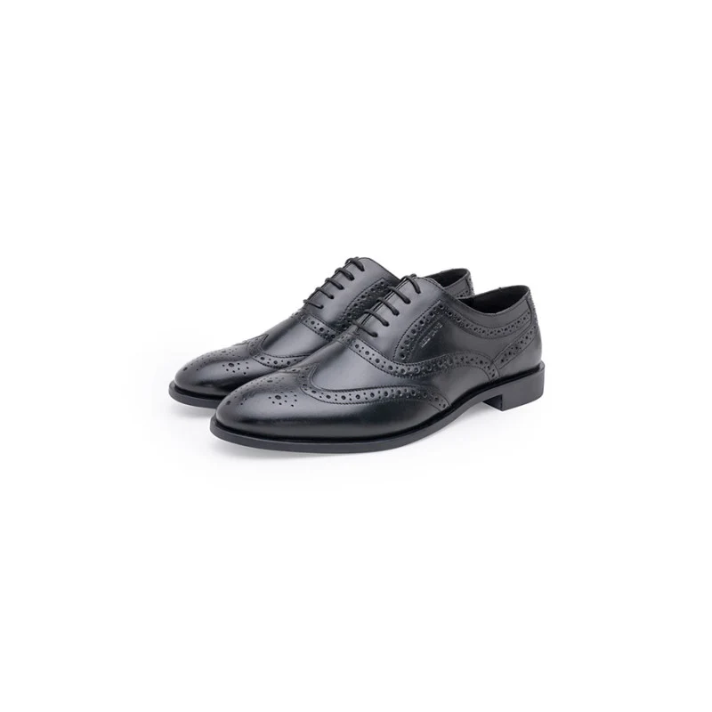 Men Black Oxford Shoes - Image 5