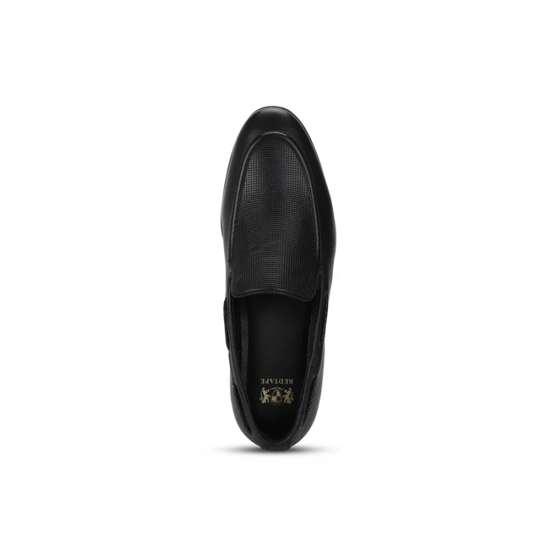 Men Black Slip On Shoes - Image 5