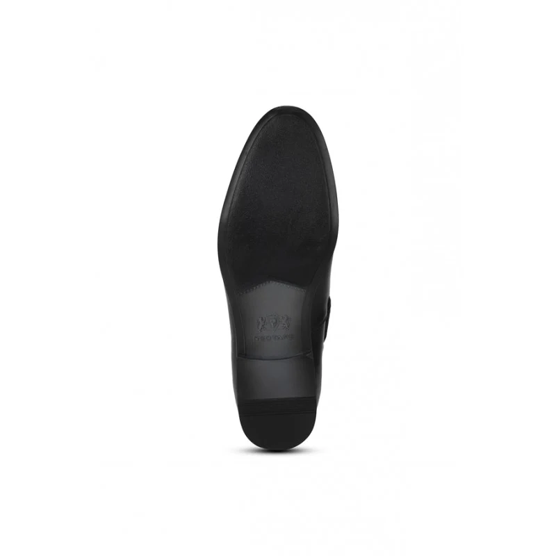 Men Black Slip On Shoes - Image 6