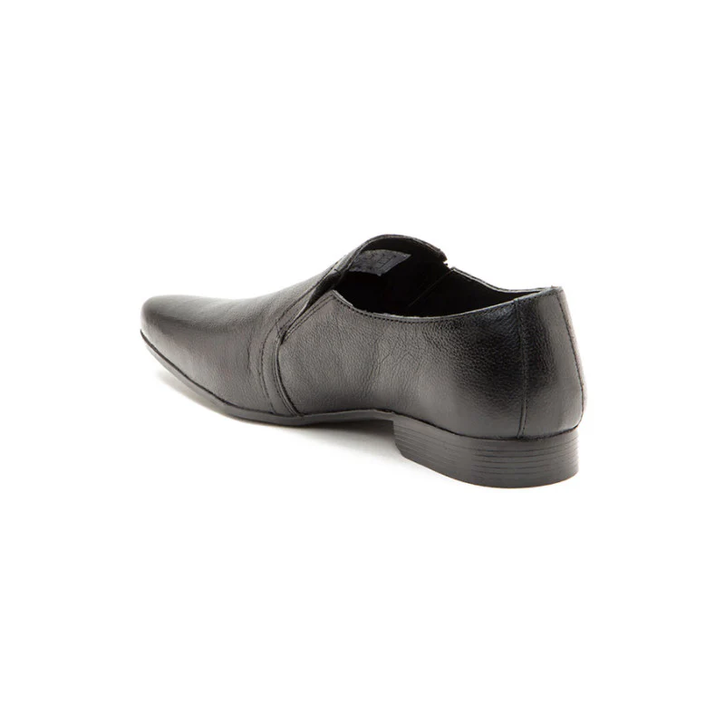 Men Black Slip On Shoes - Image 6