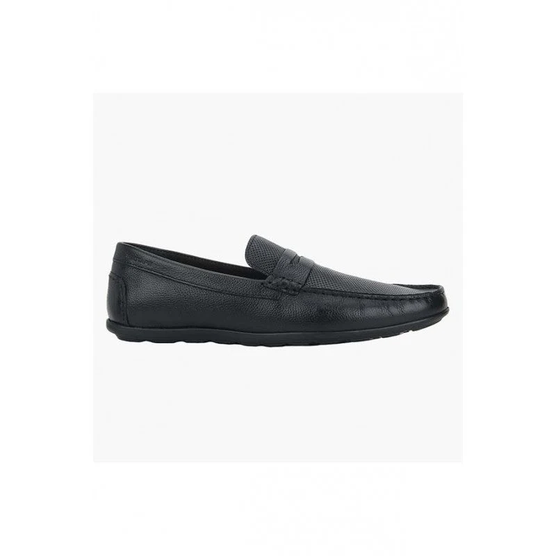 Men Black Slip On Shoes - Image 2