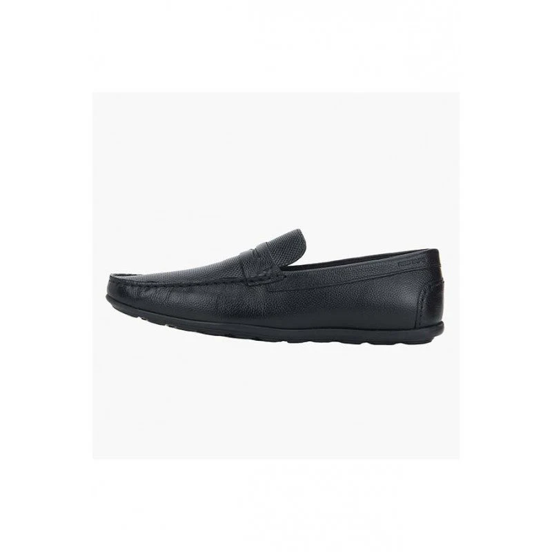 Men Black Slip On Shoes - Image 4