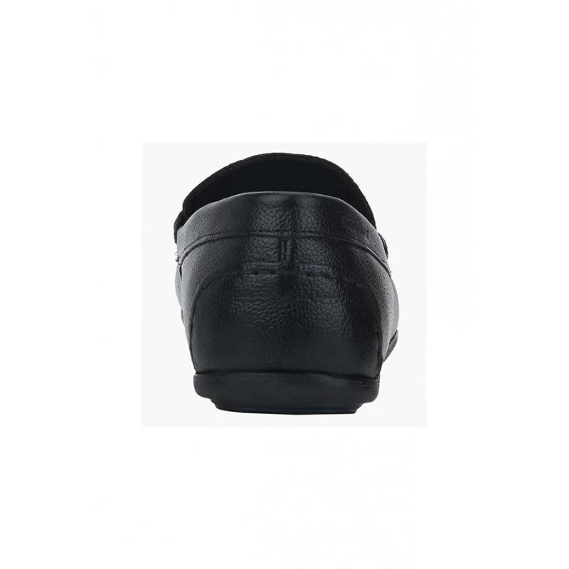 Men Black Slip On Shoes - Image 6