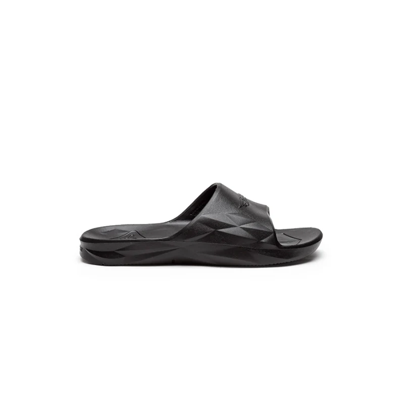 Men Black Solid Sunnies Sliders - Image 3