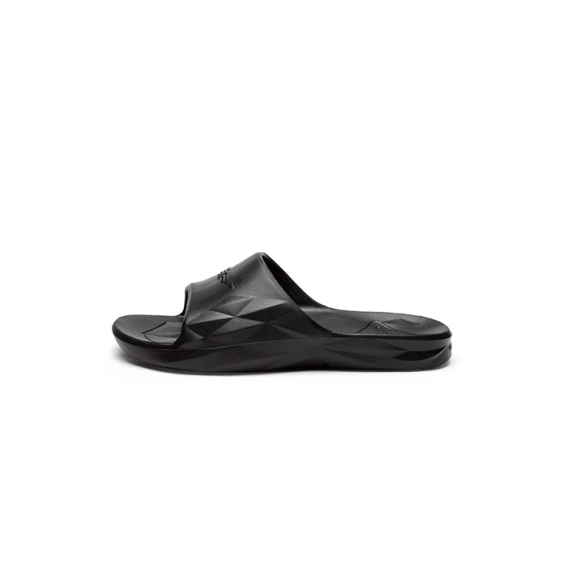 Men Black Solid Sunnies Sliders - Image 4