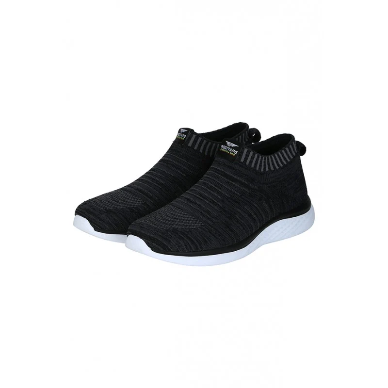 Men Black Walking Shoes - Image 4