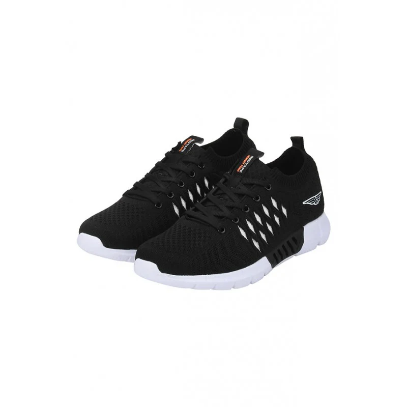 Men Black Walking Shoes - Image 3