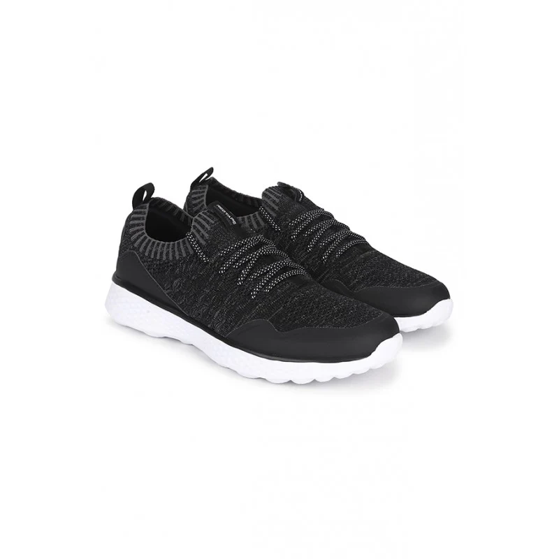 Men Black Walking Shoes - Image 7