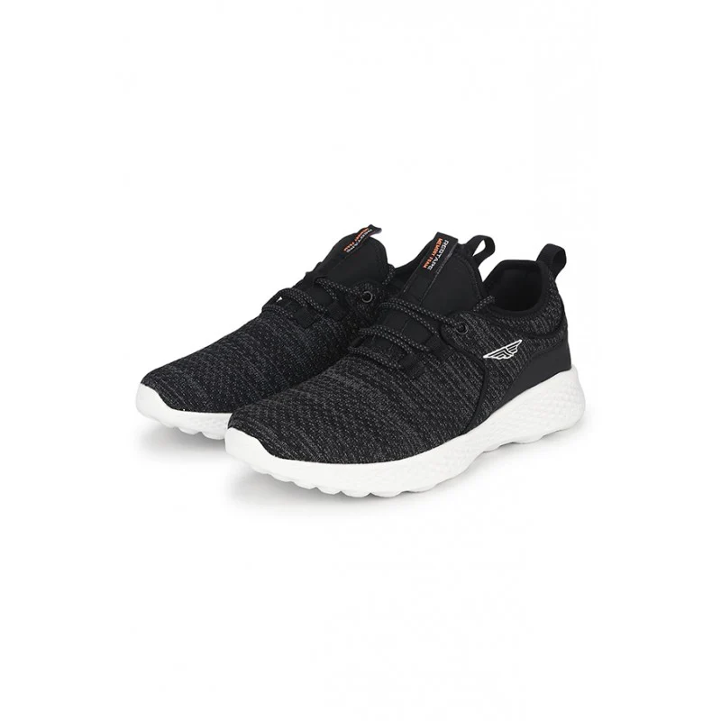 Men Black Walking Shoes - Image 4