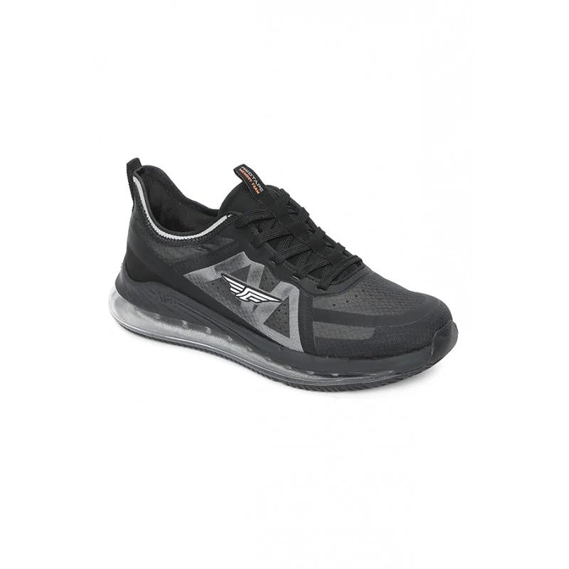 Men Black Walking Shoes - Image 2