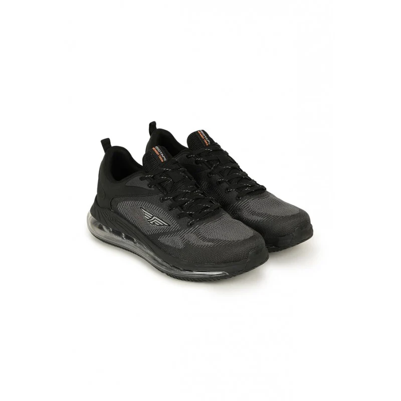 Men Black Walking Shoes - Image 3