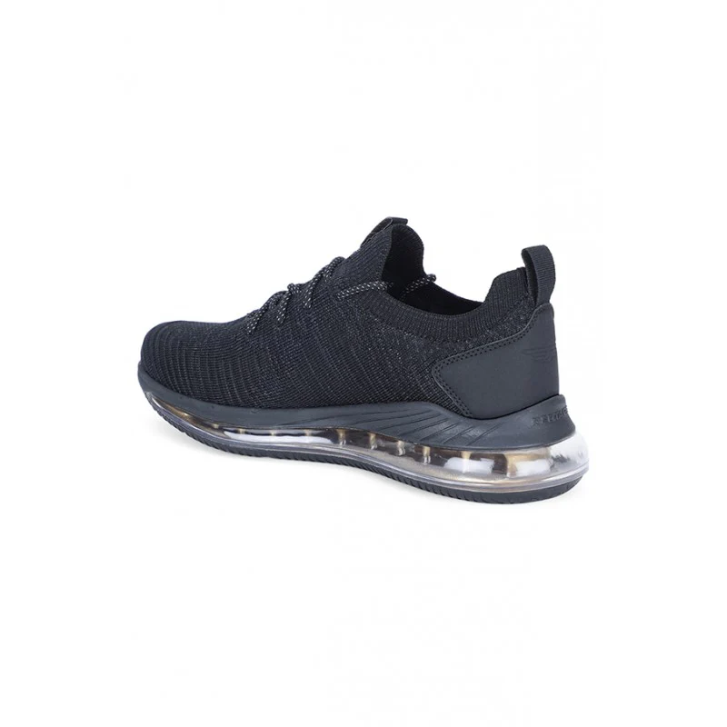 Men Black Walking Shoes - Image 6