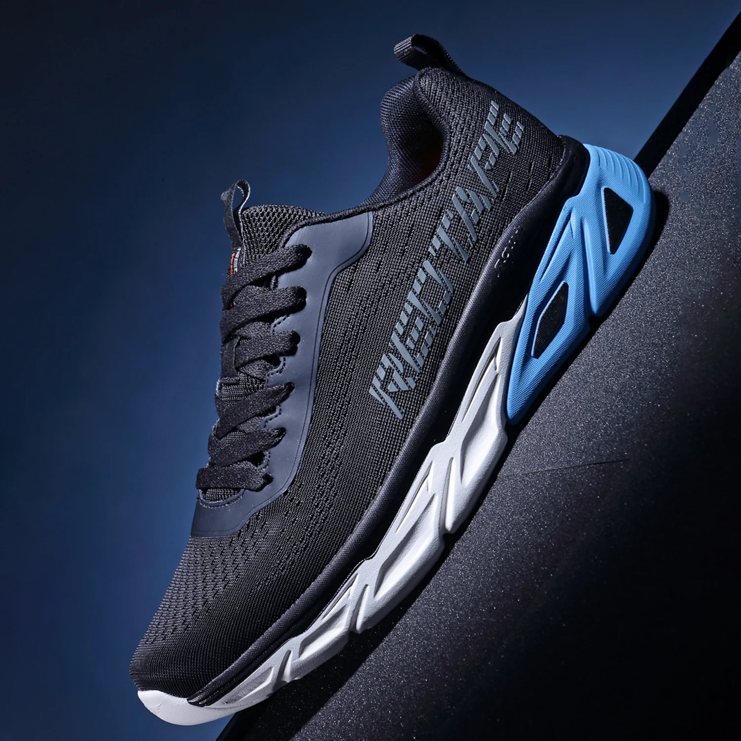 Men Black Walking Shoes - Image 7