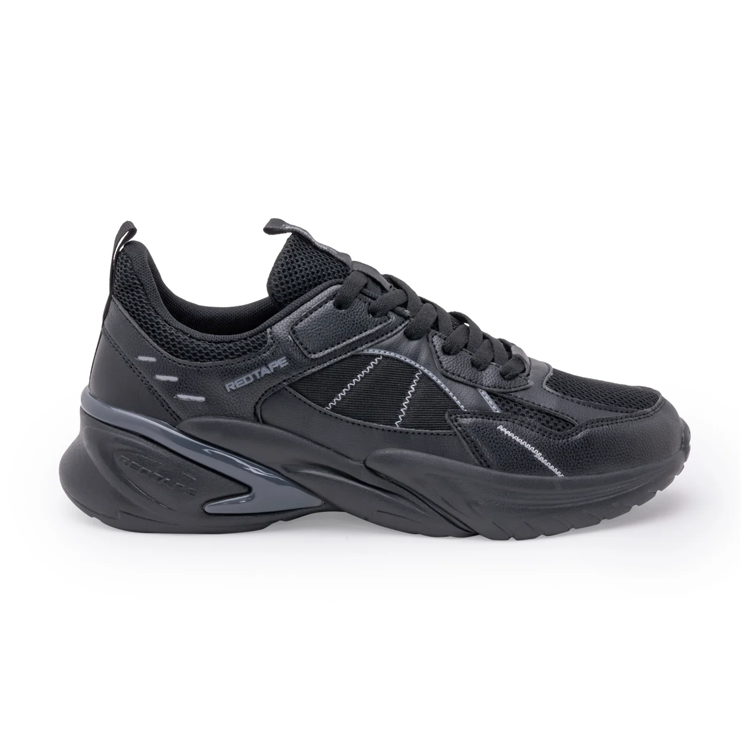 Men Black Walking Shoes - Image 2