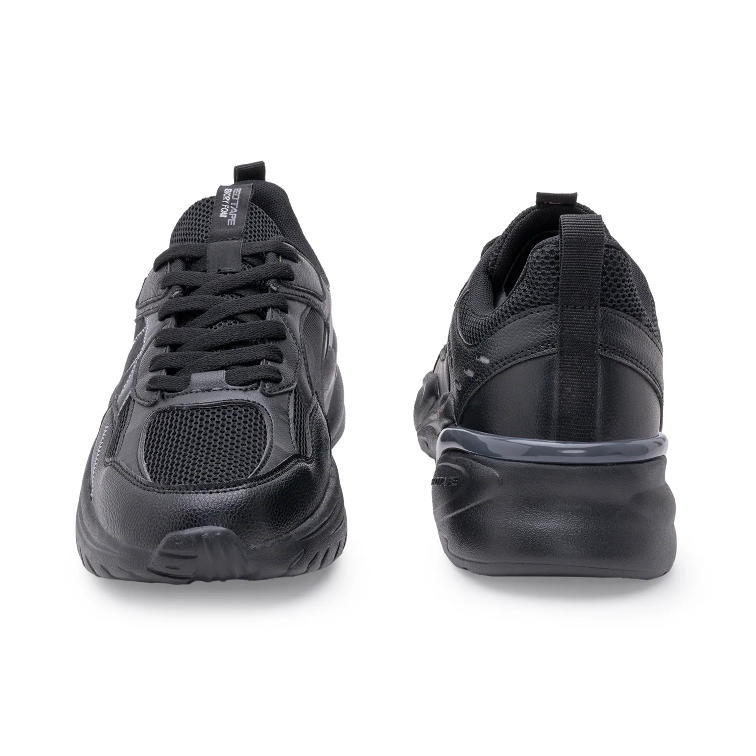 Men Black Walking Shoes - Image 4