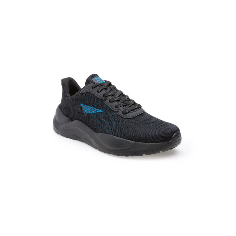 Men Black Walking Shoes - Image 2