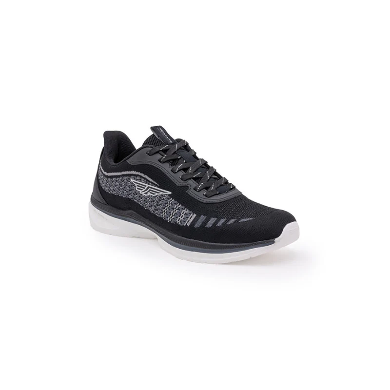 Men Black Walking Shoes - Image 2