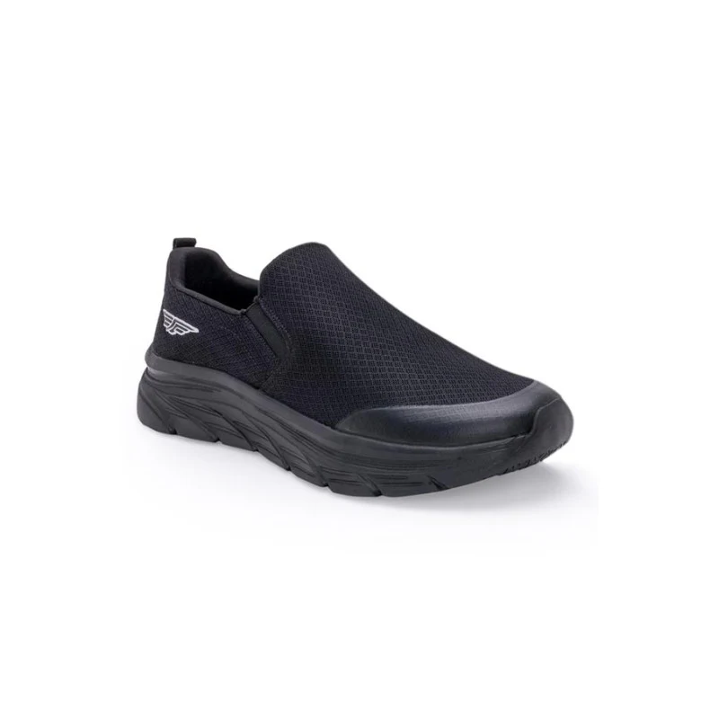Men Black Walking Shoes - Image 2