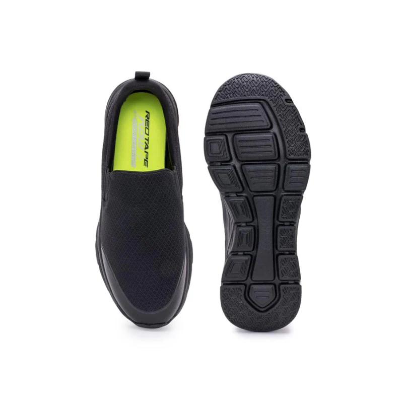 Men Black Walking Shoes - Image 6