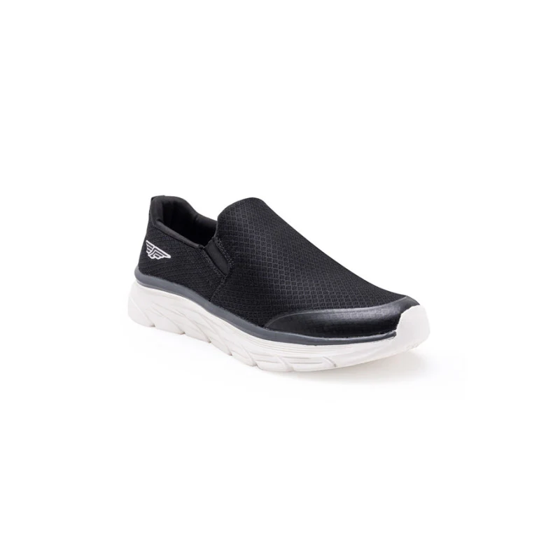 Men Black  Walking Shoes - Image 2