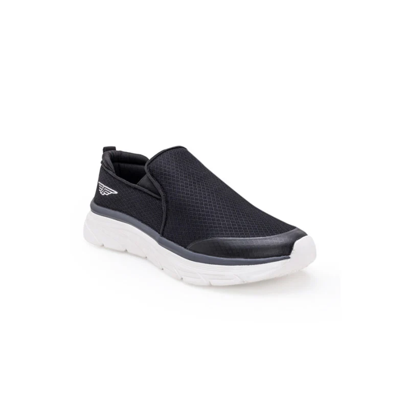 Men Black Walking Shoes - Image 2