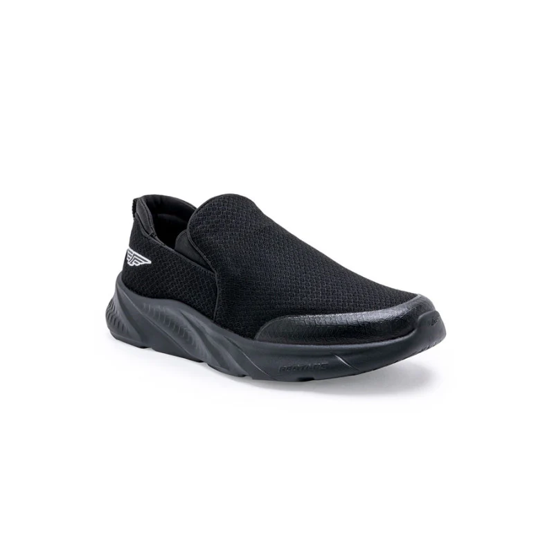 Men Black Walking Shoes - Image 2