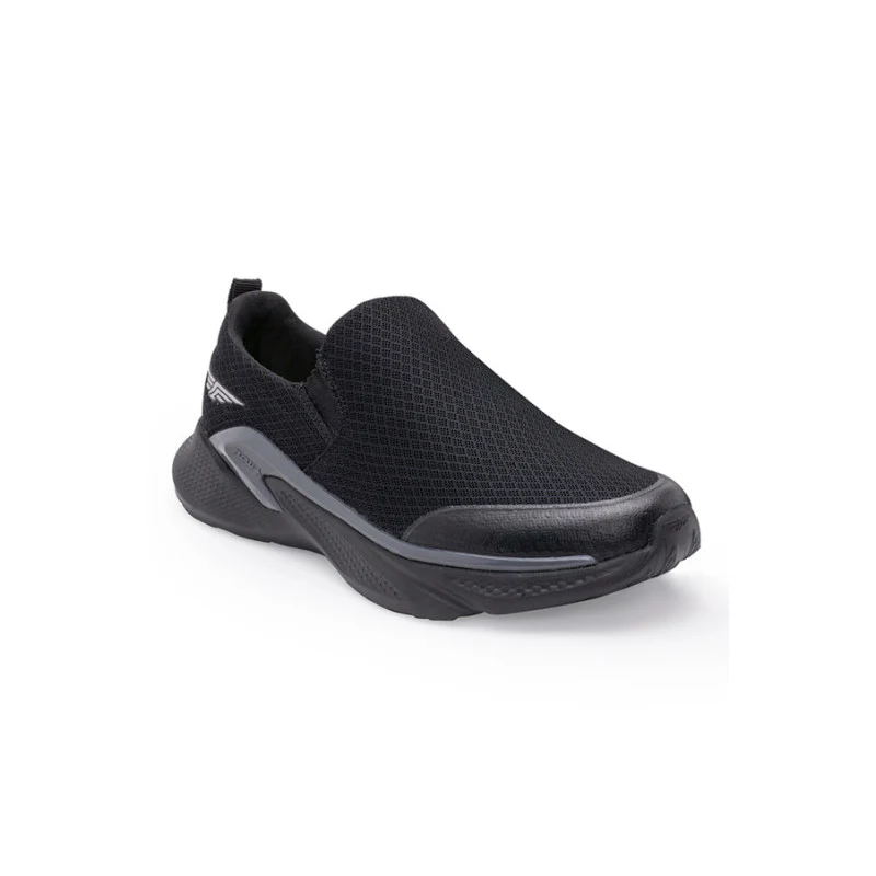 Men Black Walking Shoes - Image 2