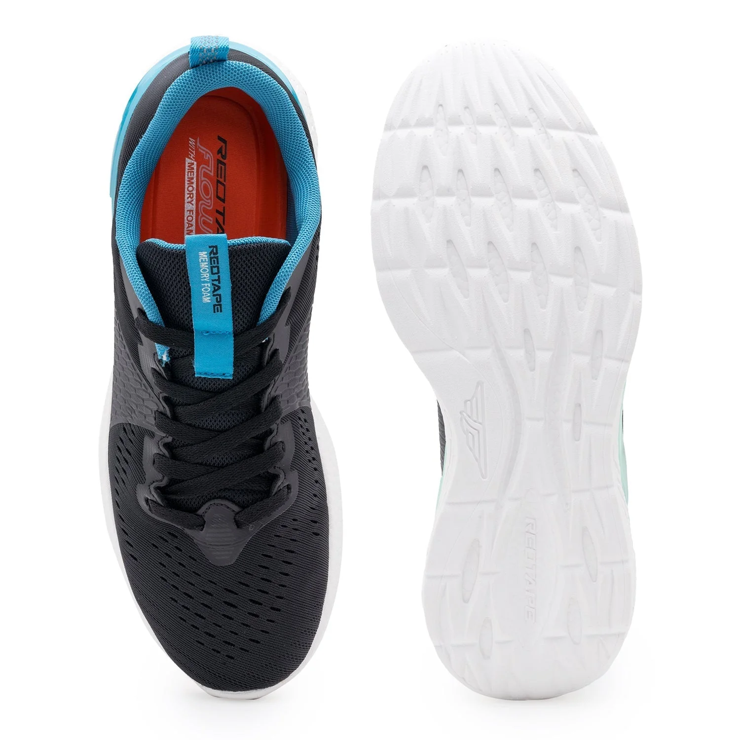 RedTape Men Black Walking Shoes - Image 6