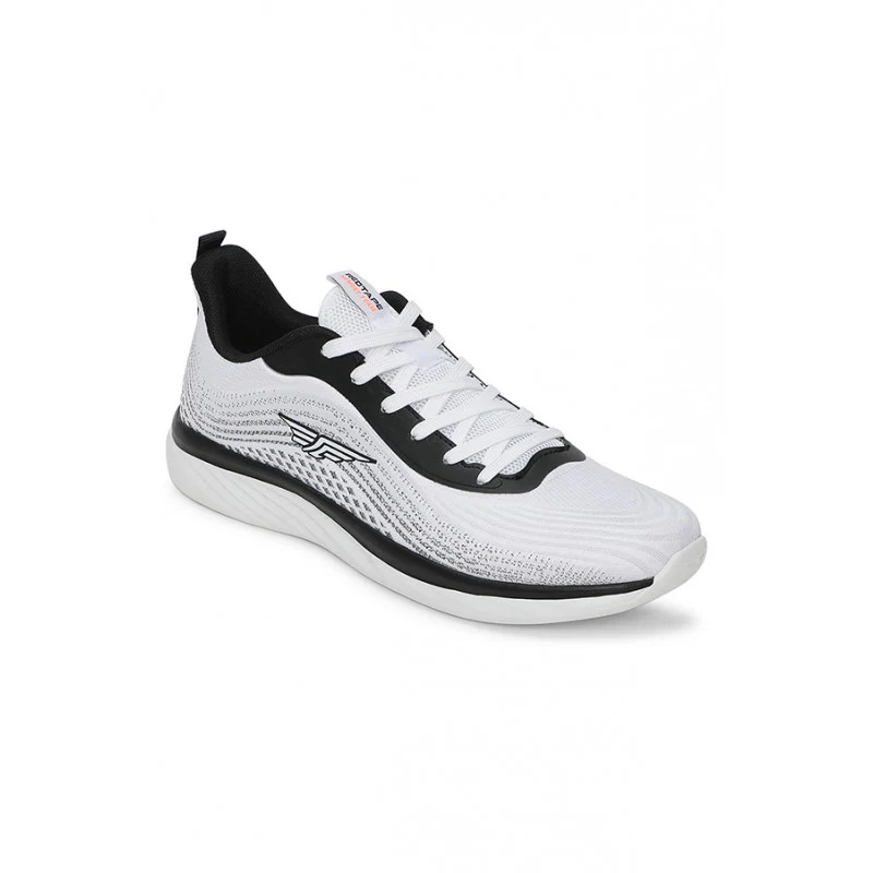 Men Black & White Walking Shoes - Image 2
