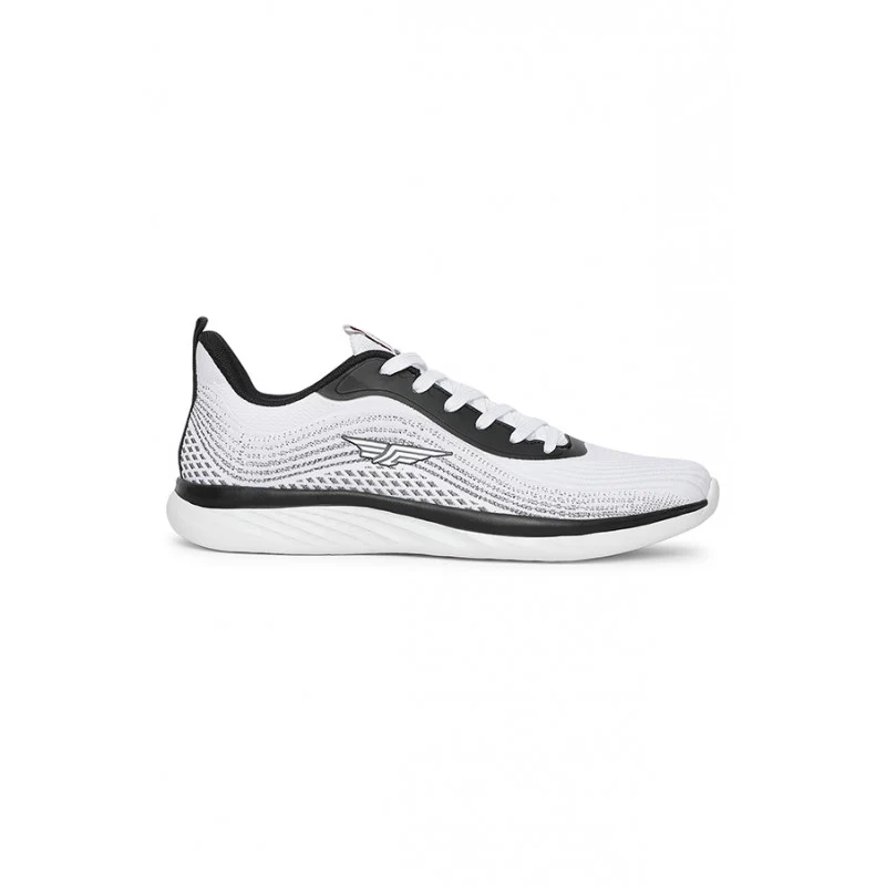 Men Black & White Walking Shoes - Image 3