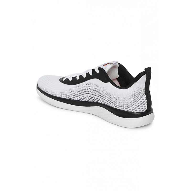 Men Black & White Walking Shoes - Image 6