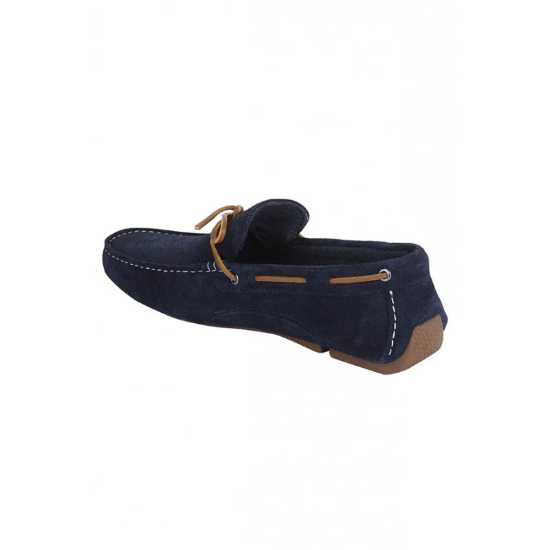 Men Blue Driving Shoes - Image 5