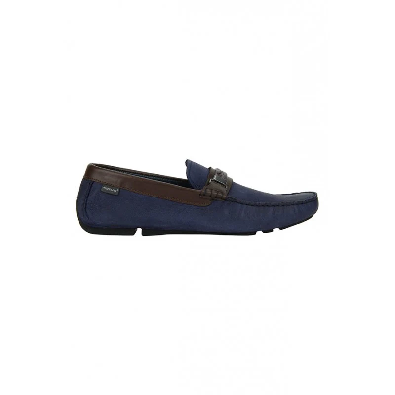 Men Blue Driving Shoes - Image 2