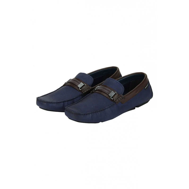 Men Blue Driving Shoes - Image 3