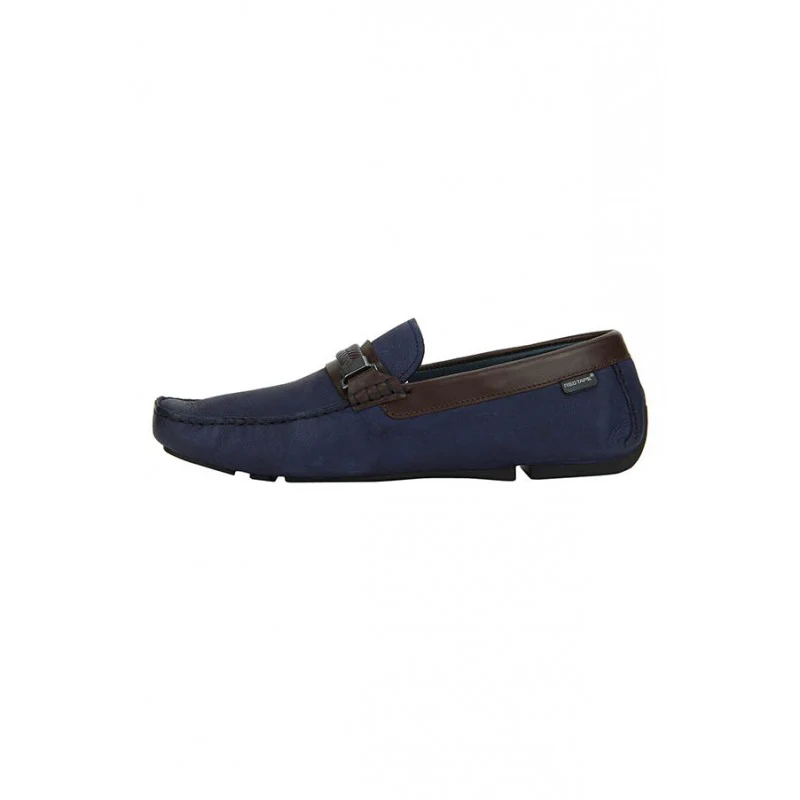 Men Blue Driving Shoes - Image 4