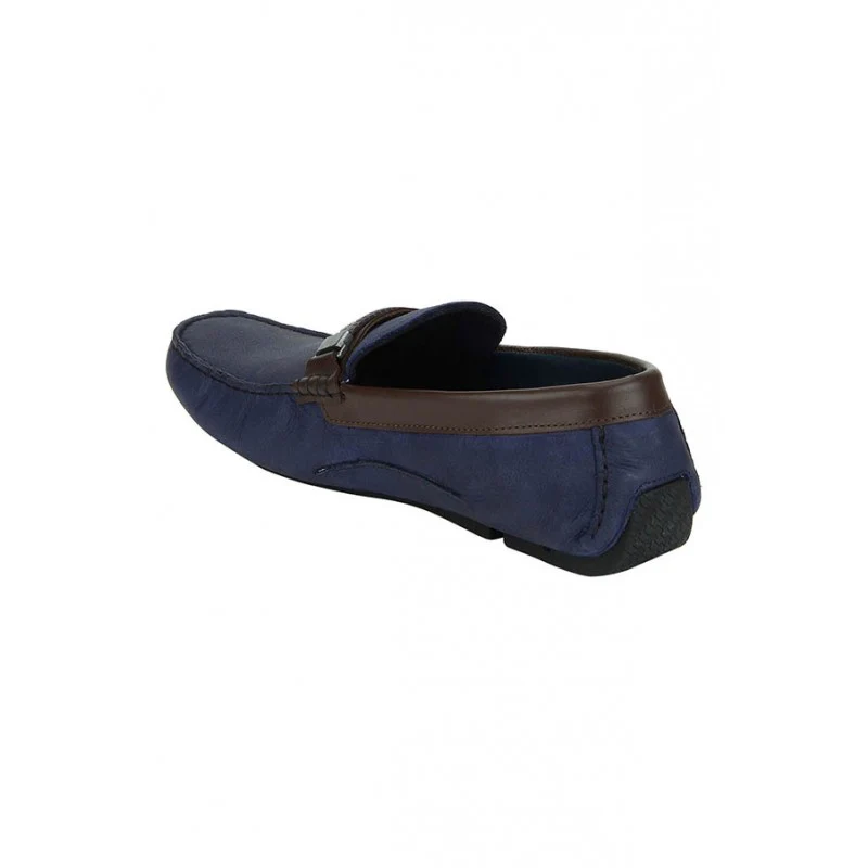Men Blue Driving Shoes - Image 5