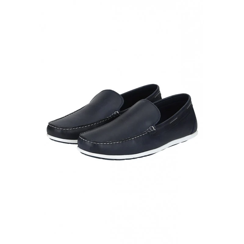 Men Blue Loafers - Image 3