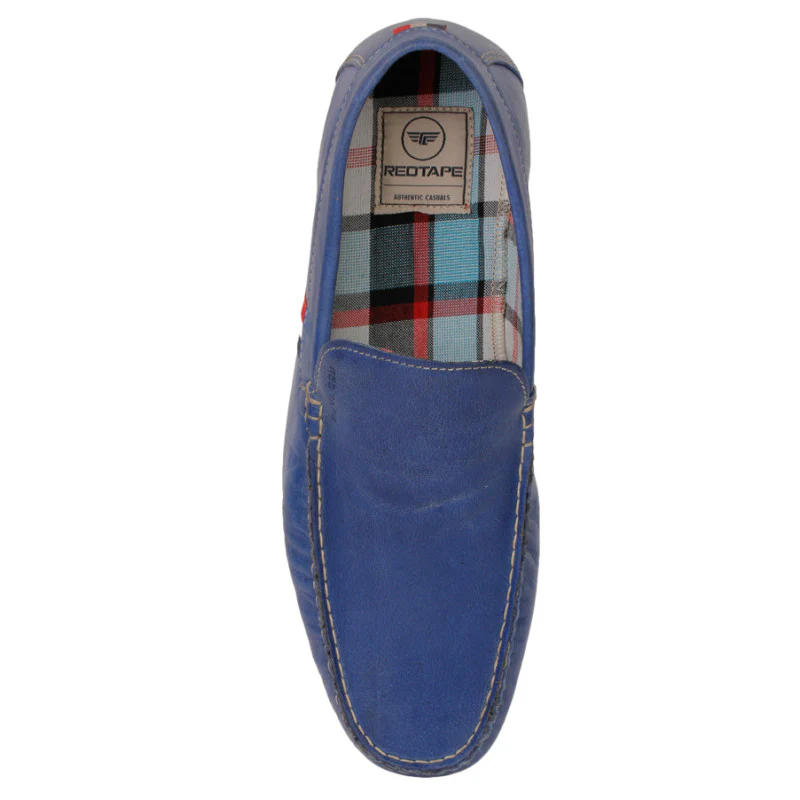 Men Blue Loafers - Image 5