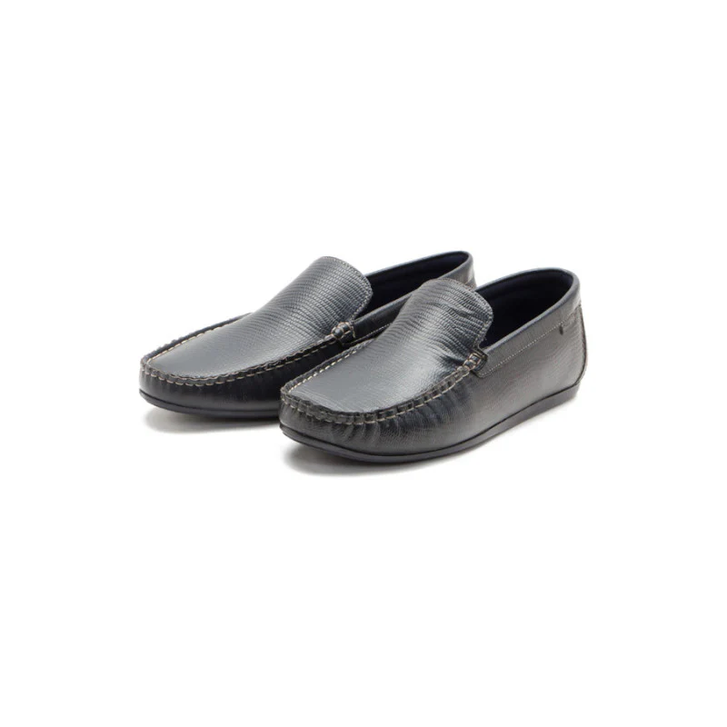 Men Blue Loafers - Image 3