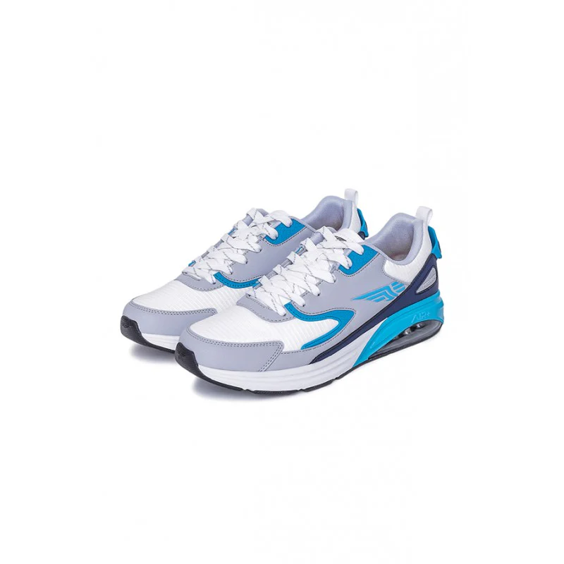 Men Blue & White Walking Shoes - Image 5