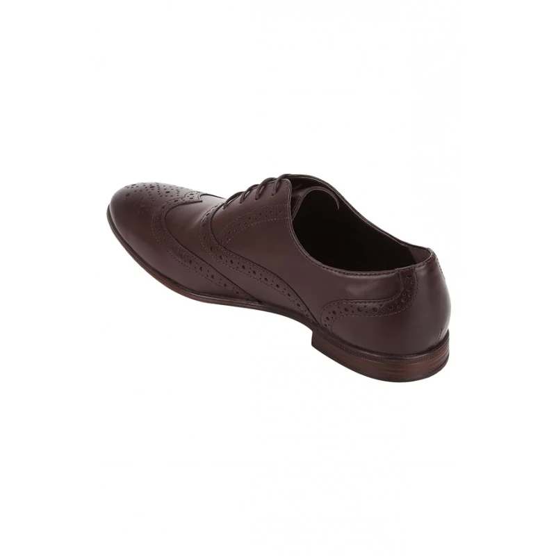 Men Bordo Brogue Shoes - Image 2