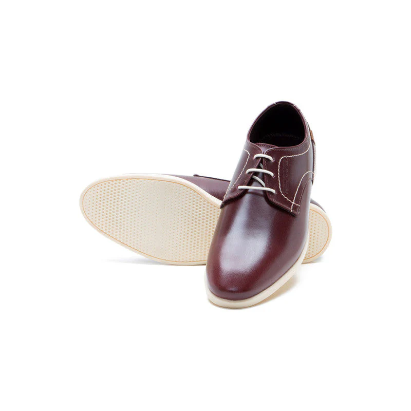 Men Bordo Derby Shoes - Image 3